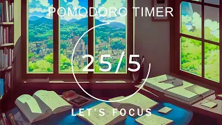 25/5 Pomodoro Timer ★︎ Focus on Studying and Working Effectively with Lofi Mix ★︎ 4 x 25 min