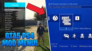 GTA5 PS4 MOD MENU! - MODDING PS4 FUN IN STORY MODE