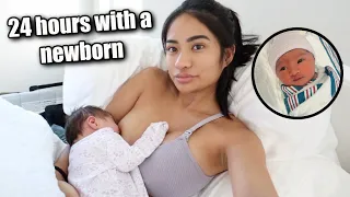 24 HOURS WITH A NEWBORN | BRINGING OUR BABYGIRL HOME