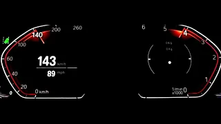 2019 BMW 320d G20 190 HP Acceleration 0-200 km/h