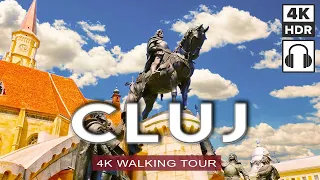 CLUJ-NAPOCA, Romania 🇷🇴 Walking Tour | The Capital of Transylvania | City Festival | 4K, 3D Sound