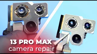 Заміна лінз 1х та 3х камери iPhone 13 Pro Max /  iPhone 13 Pro Max camera repair / Spots on camera