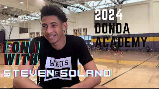 (Full Interview)   Steven Solano 6'10 PF 2024 Talks Donda Academy, Adjusting to L.A.