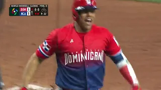 La reacción del pitcher de Nicaragua con el tablazo de Juan Soto