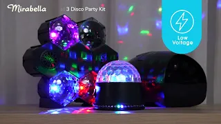 MIRABELLA SET OF 3 DISCO PARTY KIT