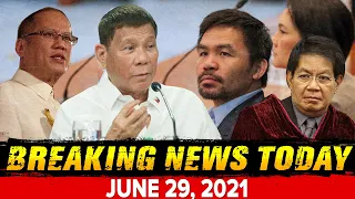 BREAKING NEWS JUNE 29, 2021 PRES  DUTERTE BINANATAN SI SEN. PACQUIAO SEN LACSON | BINAY