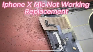 iphone x mic problem replacement / how to chang mic iphone x / iphone x mic not working replace