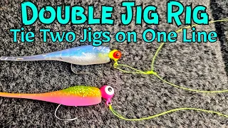 How To Tie A DOUBLE JIG RIG For CRAPPIE