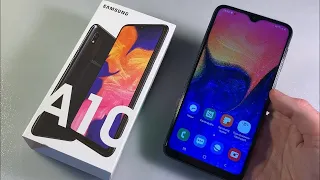 Распаковка Samsung SM-A105F (Galaxy A10) SM-A105FZKGSEK Black