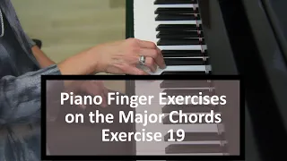 Piano Finger Exercise #19 on the Major Chords, Second Inversion-Fingers 1,2,4