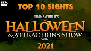 Top 10 Halloween Props & Giant Scary Animatronics! IT Pennywise Clown & Krampus| TransWorld HAA Show