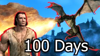 100 Days in Hardcore Survival Mode  - Skyrim Anniversary Edition