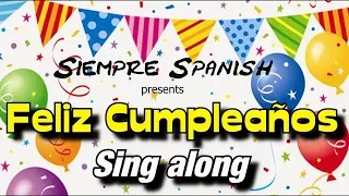 Learn Spanish - Happy Birthday (sing along)