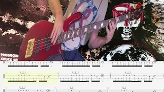 Death -Nothing is everything- bass playalong for standard tuning with tab