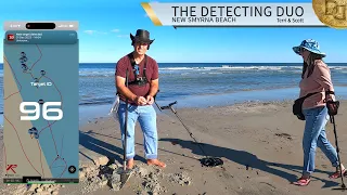 Rings and Things Last Day of Year 2023 Metal Detecting New Smyrna Beach Florida |The Detecting Duo