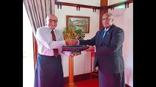 Fijian President receives farewell courtesy call from Fiji's new Ambassador to China