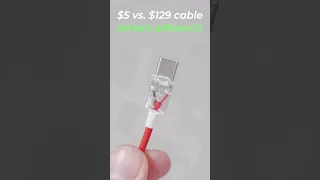 $5 vs. $129 USB-C cable: What's DIFFERENT? #tech #usbc