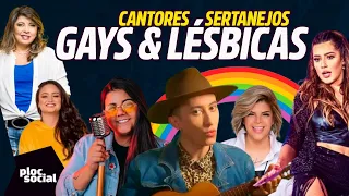 Cantoras lésbicas e cantores sertanejos gays que sairam do armário e se assumiram gays lésbicas e bi