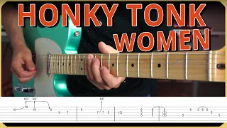 My Solo on HONKY TONK WOMEN by The Rolling Stones // with TABS