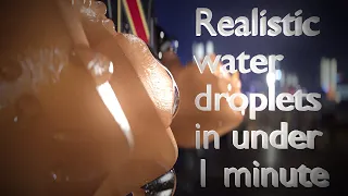 Realistic Water Droplets | One Minute Blender Tutorial