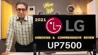 LG UP7500 TV ⚡ Unboxing & Detailed Review ⚡ Best 43 Inch 4K TV ⚡ Best TV in India 2021 ⚡ LG UP 7500