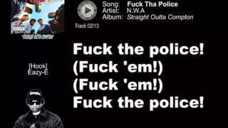 Fuck Tha Police Lyrics