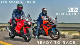 2022 KTM RC390 Vs TVS Apache RR310 | Long Race | Rolling Race Ne Thodi Takkar Di