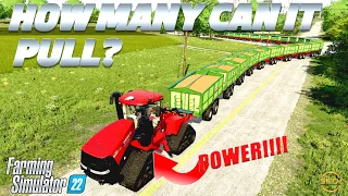 HOW MANY TRAILERS CAN FARMING SIMULATOR 22'S BIGGEST TRACTOR PULL?