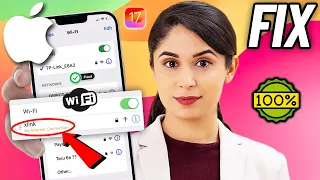 Fix iPhone Connected to Wi-Fi But No Internet ios 17 | Fix wifi not working iphone 2024