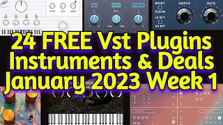 24 Best New FREE VST Plugins, Vst Instruments, Sample Packs & Plugin Deals - JANUARY 2023 Week 1