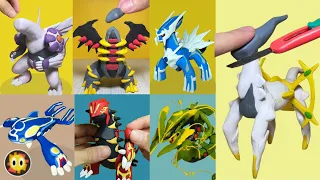 Legendary Pokémon Figures Making - Dialga/Palkia/Giratina/arceus/Groudon/kyogre/Rayquaza ｜ clay art