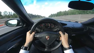 PORSCHE CARRERA 911 996 TURBO 420 KM | POV Onboard Drive 3D VR 180 4K