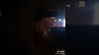 Άννα Βίσση singing in the car