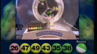 Draws 2, 3, 4, 5 and 6 of the National Lottery 1994