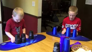 4 year old sport stacker: "I'm getting even faster today"