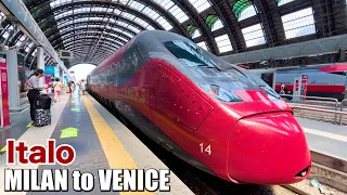 🇮🇹Riding the Amazing Italian Bullet Train First Class "Club Executive" || Italo (Milan →Venice)