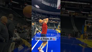 Nikola Jokic’s shooting form is WILD! 🃏 | #Shorts