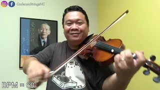 Hunters' Chorus | Slow Practice | Suzuki Violin Book 2