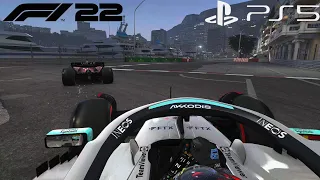 F1 22 Beautiful PS5 Gameplay 4K60 - INTENSE Racing at Monaco with George Russel and Team Mercedes!