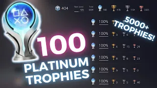 What 8+ YEARS of TrophyHunting Looks Like! | 100 Platinum Trophies Collection
