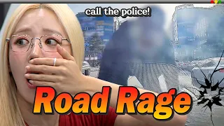 Apink Kim Namjoo's Dashcam Reaction : "I will kill your wife!"👿 Road Rage Compilation