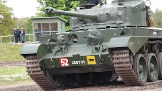 A34 Comet Tank running at Tiger Day Spring 2024