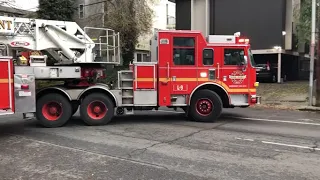 Seattle Fire Engine 17 and Ladder 9 responding!