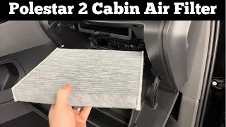 How To Change A 2022 - 2023 Polestar 2 Cabin Air Filter - Remove Replace Replacement Location