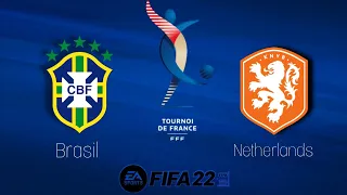 Brazil vs Netherlands // Tournoi de France™ // FIFA 22 (16.02.2022)