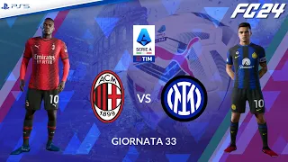 Milan - Inter ⚽️ Un derby che vale una Stella Scudetto! Serie A 2023/24 ft. Lautaro, Leao | FC 24
