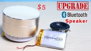 How to Upgrade $5 Bluetooth Speaker | Increase Bass and Battery Life