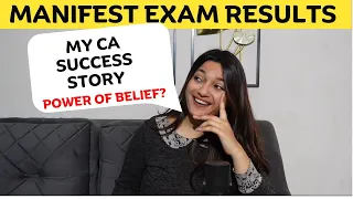 EXAM Manifestation Techniques | My CA Result STORY | Agrika Khatri