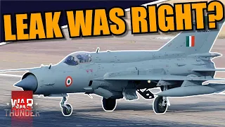 War Thunder - THE LEAK WAS RIGHT? SEA HARRIER, MiG-21UPG & MORE COMING?