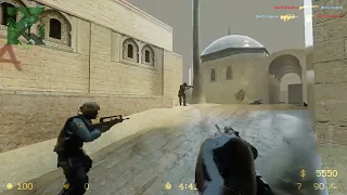 Counter Strike Source with RTX Remix Gameplay (de_dust2)